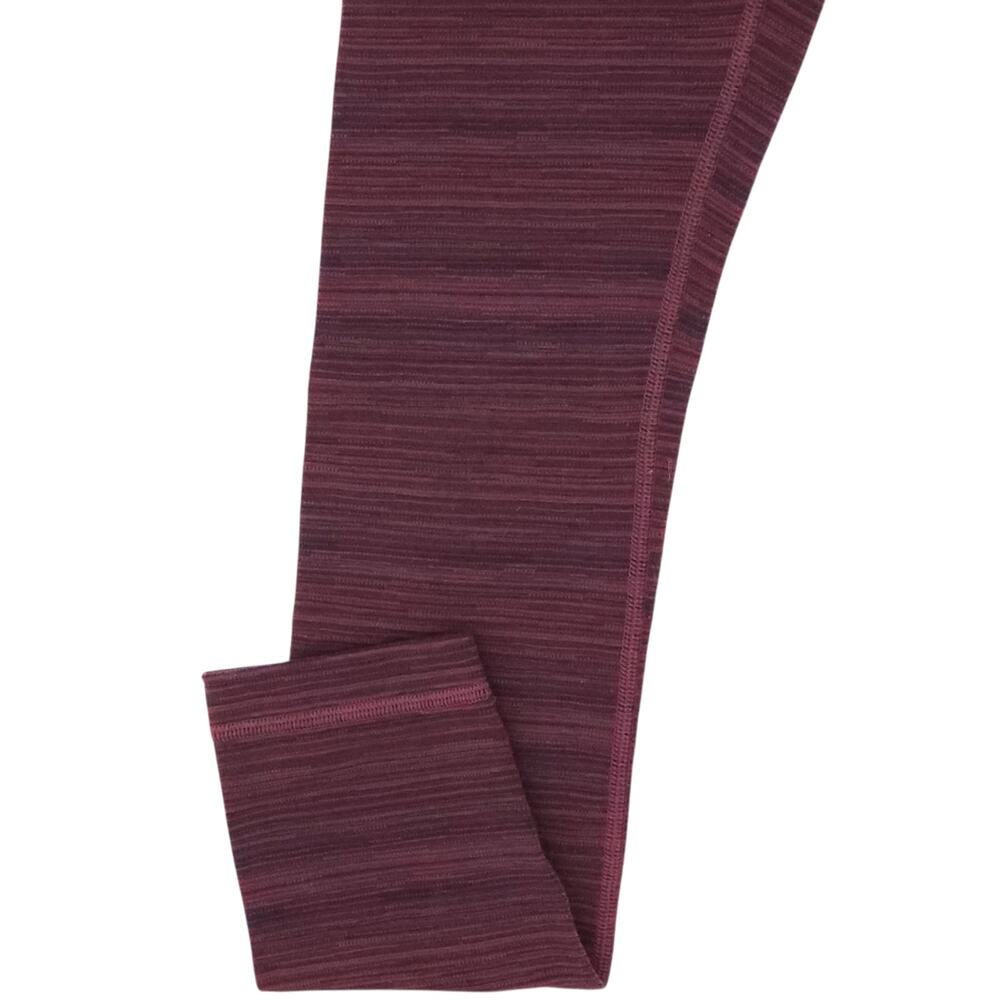 Lululemon Wunder Under Crop Leggings Womens 2 Purple Striped Stretch Yoga - Picture 5 of 12
